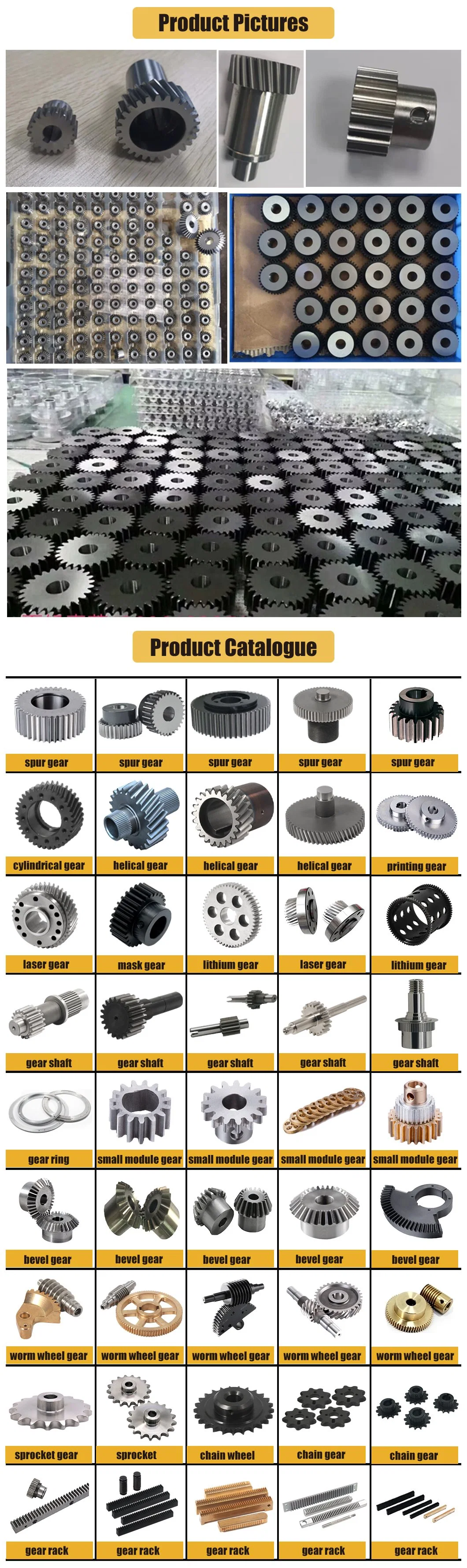 Customized High Precision Aluminum Spur Gear for Automatic Equipment